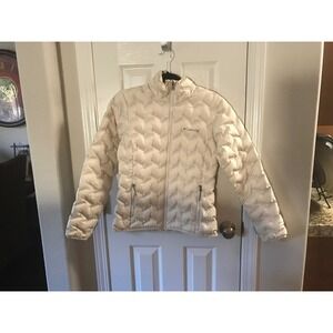 Columbia Omni-Heat Down Puffer Jack Cream Insulated 80% duck down 20% feather